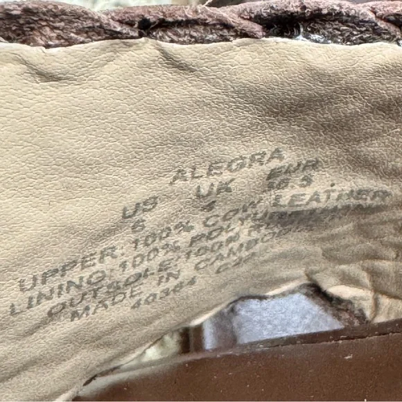 Lauren Ralph Lauren Alegra Woven Leather Brown Slide Sandals - Picture 10 of 10